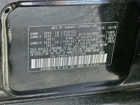 Used 2019 Subaru Outback 2.5i Limited AWD/4WD image 36