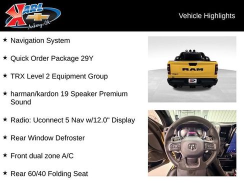 Used 2023 RAM 1500 TRX w/ TRX Level 2 Equipment Group AWD/4WD image 2