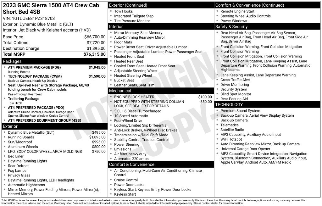 Certified 2023 GMC Sierra 1500 AT4 w/ AT4 Premium Package AWD/4WD image 49