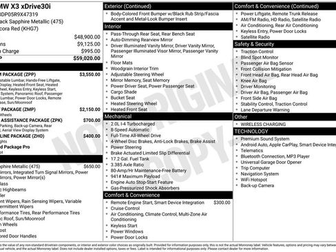 Used 2024 BMW X3 xDrive30i w/ Premium Package image 5