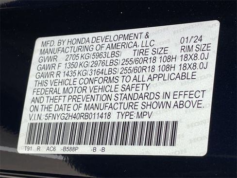 Used 2024 Honda Pilot EX-L image 15