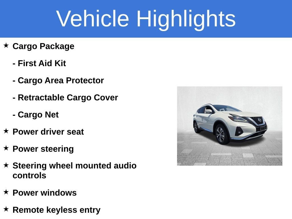 Used 2022 Nissan Murano SV w/ Cargo Package FWD image 3