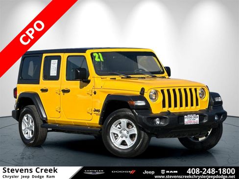 Certified 2021 Jeep Wrangler Unlimited Sport image 1
