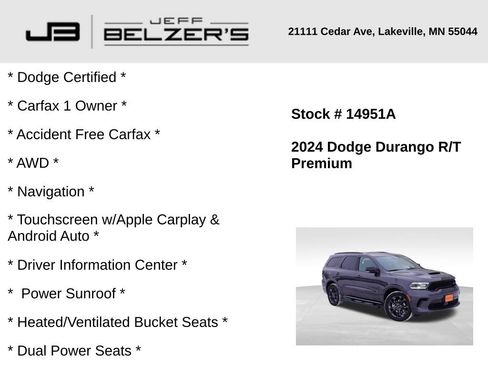 Certified 2024 Dodge Durango R/T image 2