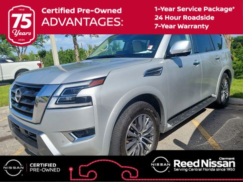 Used 2023 Nissan Armada SL w/ Captain's Chairs Package image 1