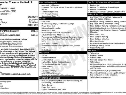 Certified 2024 Chevrolet Traverse LT w/ Midnight/Sport Edition AWD/4WD image 3
