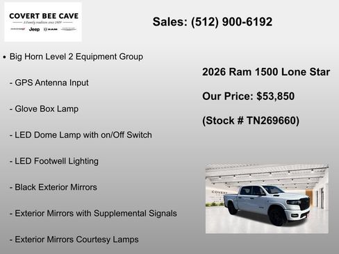 New 2026 RAM 1500 Lone Star AWD/4WD image 19