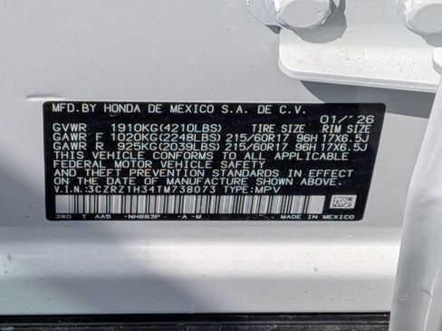 New 2026 Honda HR-V LX image 36