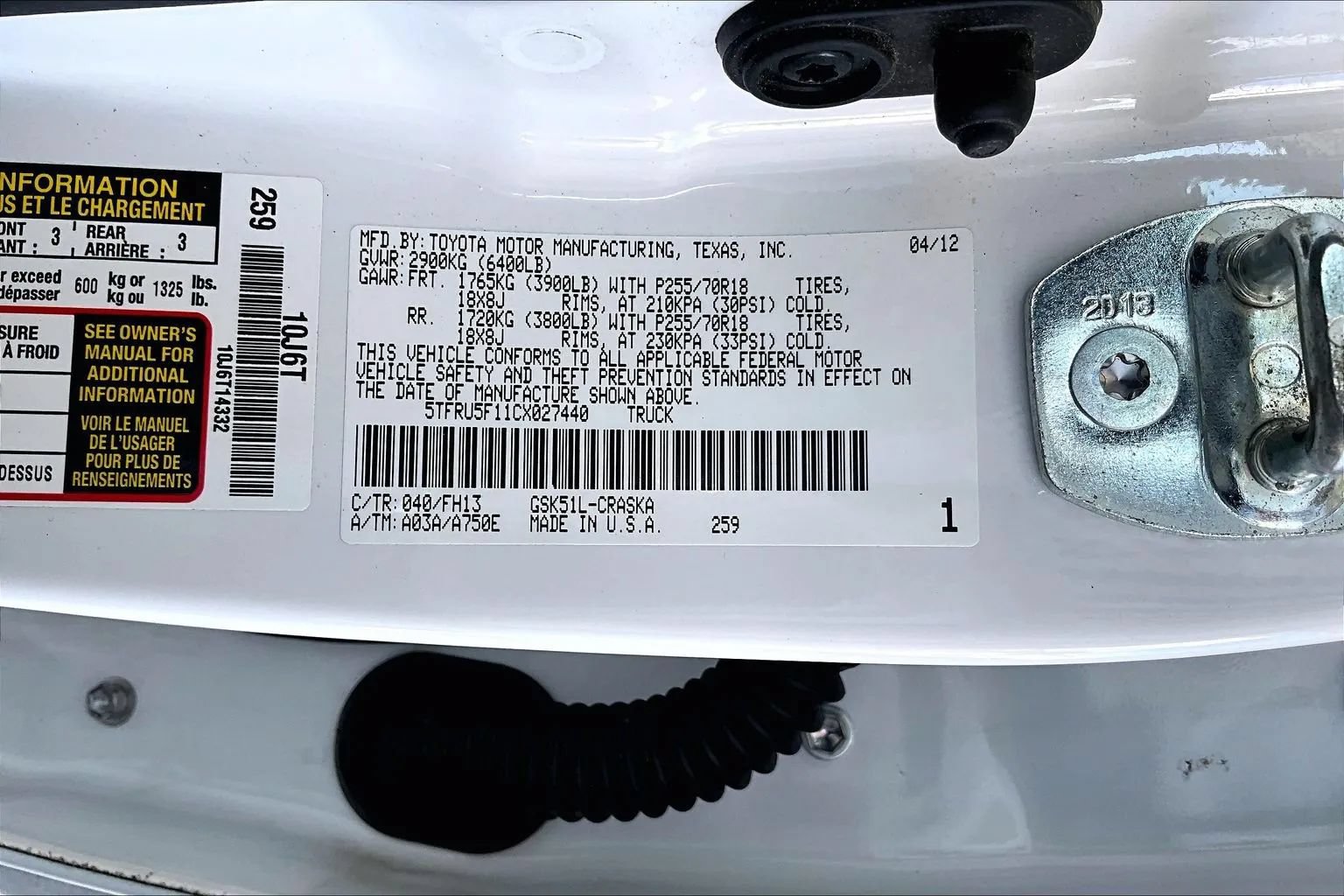 Used 2012 Toyota Tundra 2WD Double Cab image 16