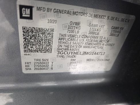 Used 2021 Chevrolet Silverado 1500 High Country w/ Technology Package image 13