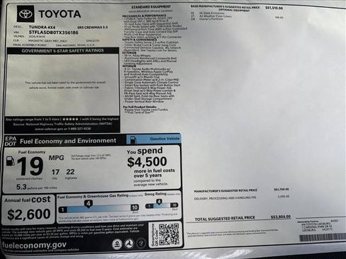 Certified 2026 Toyota Tundra SR5 AWD/4WD image 24