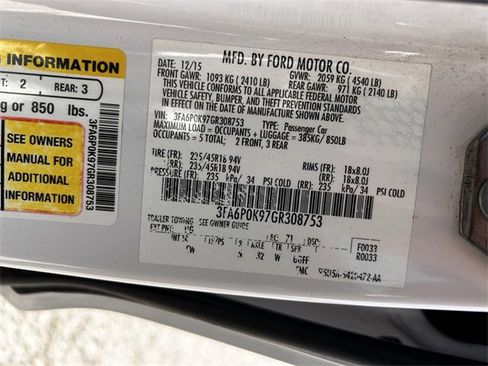 Used 2016 Ford Fusion Titanium image 33