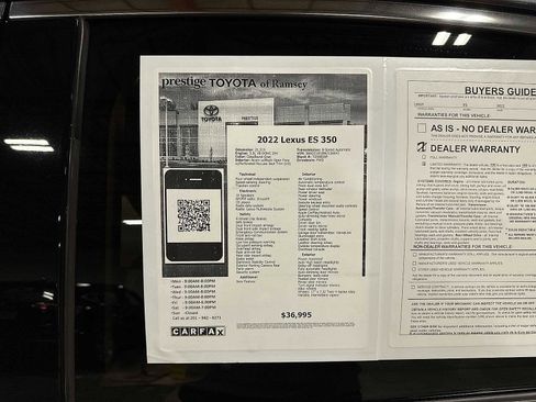 Used 2022 Lexus ES 350 w/ Premium Package FWD image 13