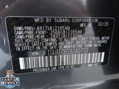 Certified 2025 Subaru Impreza 2.0i Sport image 29