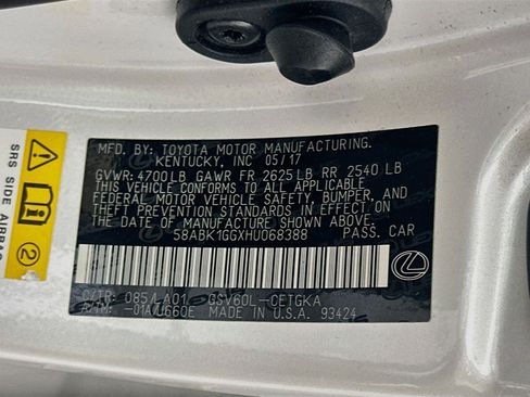 Used 2017 Lexus ES 350 w/ Premium Package FWD image 12