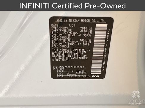 Certified 2026 INFINITI QX80 Autograph w/ Premium Cargo Package AWD/4WD image 34