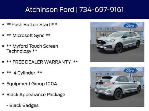 Certified 2024 Ford Edge SE w/ Black Appearance Package AWD/4WD image 9