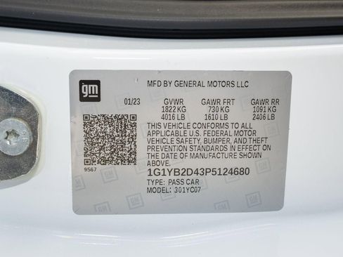 Used 2023 Chevrolet Corvette Stingray Preferred Cpe w/ Stealth Interior Trim Package image 31