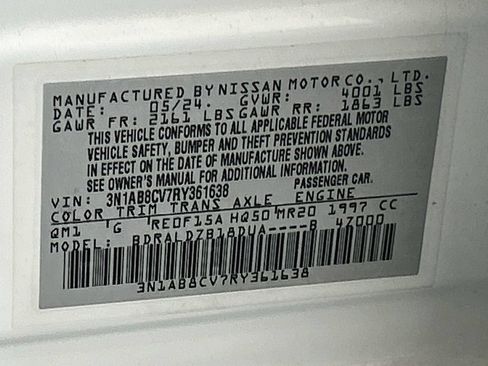 Used 2024 Nissan Sentra SV FWD image 27