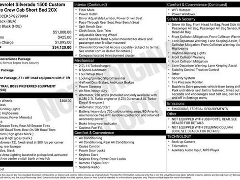 Used 2023 Chevrolet Silverado 1500 Custom Trail Boss image 34