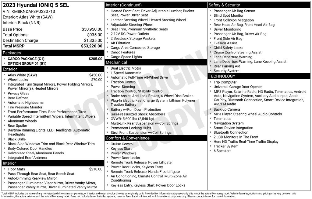 Certified 2023 Hyundai Ioniq 5 SEL w/ Cargo Package AWD/4WD image 5