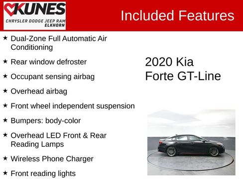Used 2020 Kia Forte GT-Line w/ GT-Line Premium Package image 3