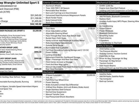 Used 2019 Jeep Wrangler Unlimited Sport S image 2