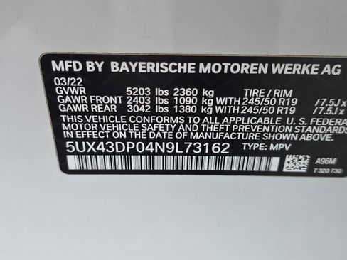 Used 2022 BMW X3 sDrive30i w/ Premium Package 2 image 33