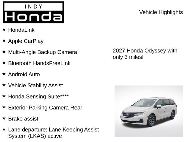 New 2027 Honda Odyssey EX-L image 7