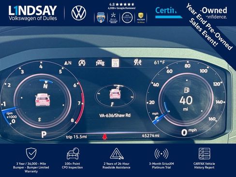 Certified 2020 Volkswagen Atlas Cross Sport SEL Premium image 27