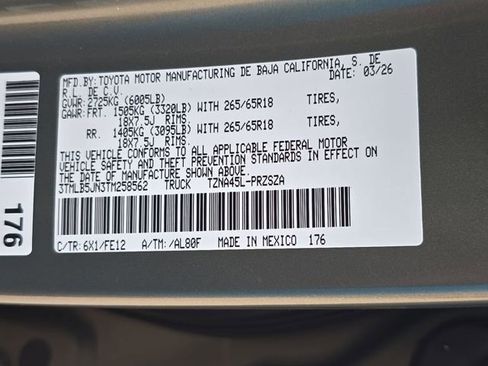 New 2026 Toyota Tacoma TRD Sport AWD/4WD image 34