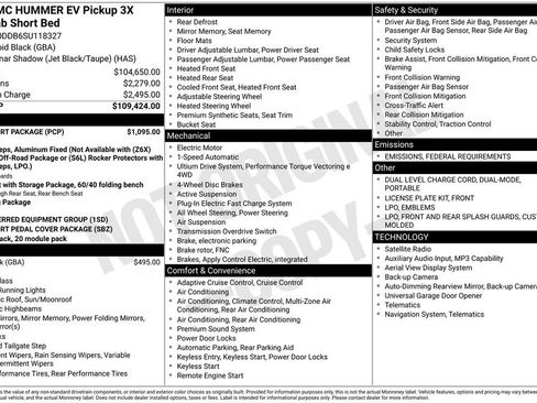 New 2025 GMC Hummer EV 3X w/ LPO, Sport Package image 7