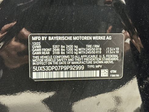 Used 2023 BMW X3 xDrive30i w/ Convenience Package image 12