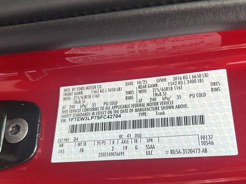 New 2025 Ford F150 XLT w/ Equipment Group 302A MID image 35