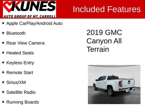Used 2019 GMC Canyon All Terrain w/ Trailering Package AWD/4WD image 3