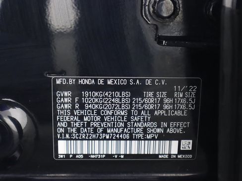 Used 2023 Honda HR-V EX-L image 47