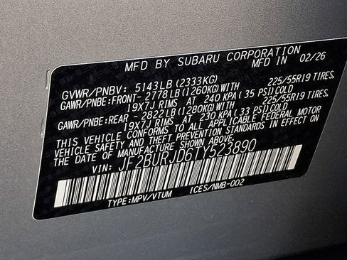 New 2026 Subaru Outback Touring XT AWD/4WD image 11