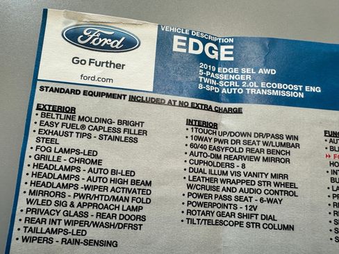 Used 2019 Ford Edge SEL w/ Equipment Group 201A AWD/4WD image 92