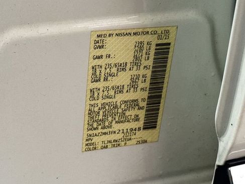 Used 2015 Nissan Murano SL w/ Cargo Package image 32