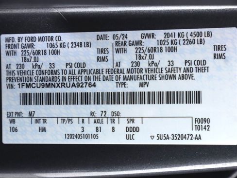 Used 2024 Ford Escape ST-Line AWD/4WD image 47