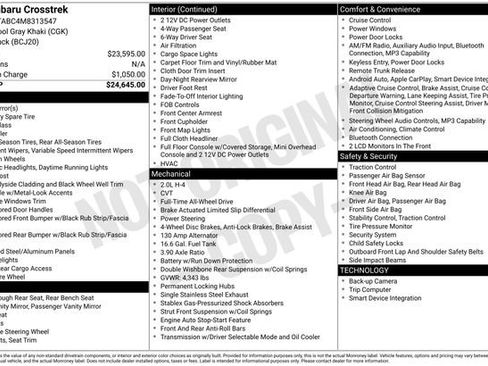 Used 2021 Subaru Crosstrek 2.0i image 33