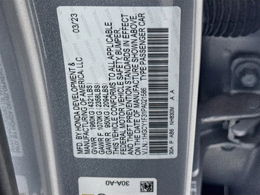 Used 2023 Honda Accord EX image 39