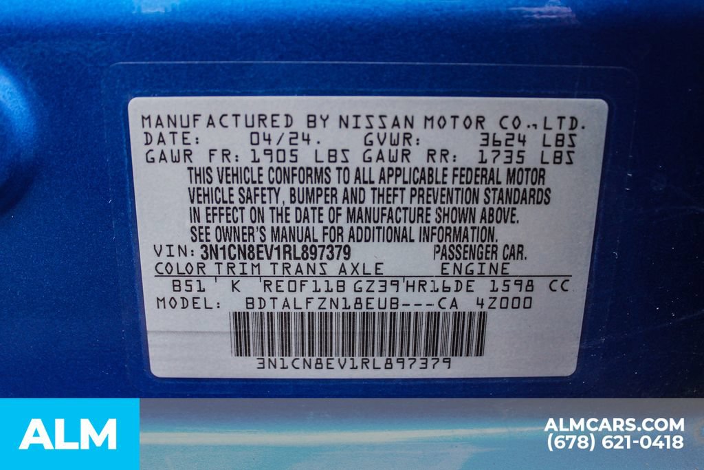 Used 2024 Nissan Versa SV FWD image 39