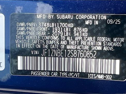 Used 2025 Toyota GR86 Premium w/ ALL Weather Mat Package (TMS) RWD image 30