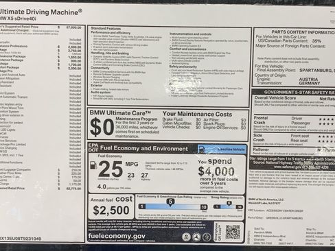 Used 2026 BMW X5 sDrive40i w/ M Sport Package RWD image 31