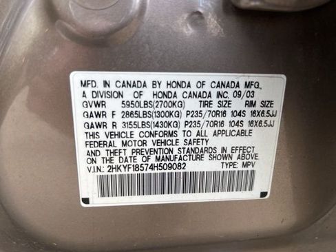 Used 2004 Honda Pilot EX image 13