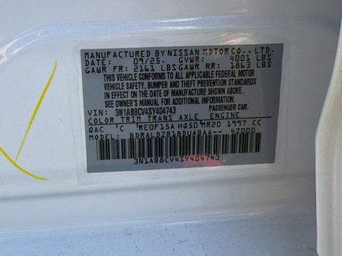 New 2025 Nissan Sentra SV w/ SV Premium Package image 30