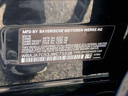 Used 2018 BMW 530i xDrive w/ M Sport Package AWD/4WD image 31