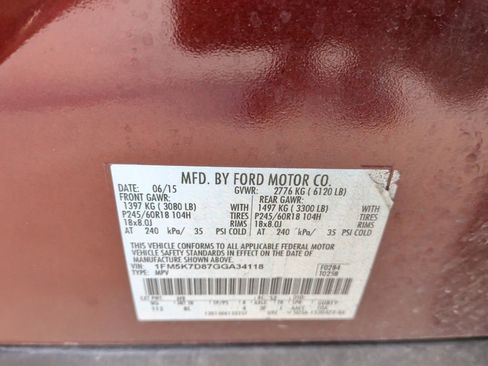 Used 2016 Ford Explorer XLT w/ Equipment Group 202A image 42