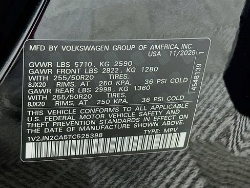 Used 2026 Volkswagen Atlas SE w/ Panoramic Sunroof Package FWD image 27